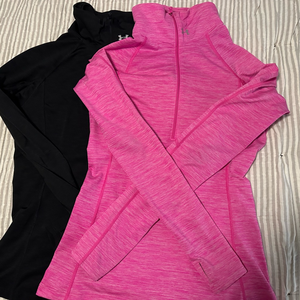 Under armour size medium women’s cold gear quarter zips